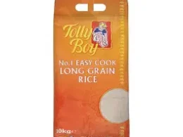 TOLLY BOY, EASY COOK LONG GRAIN RICE 10KG